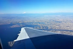 Abflug über Tokyo in Richtung Hokkaido