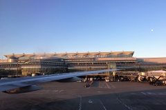 Landung am Flughafen in Tokyo